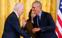    De retour à la Maison Blanche , Obama  lâche une blague pour Joe Biden