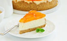 Cheesecake à la pêche