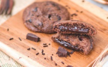 Cookies 100% chocolat avec un cœur coulant