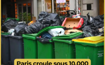 Paris croule sous 10.000 tonnes de déchets