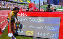 Athlétisme : l'Ethiopienne Gudaf Tsegay bat le record du monde du 5.000 m