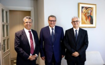 Réunion des chefs de la majorité : Aziz Akhannouch, Abdellatif Ouahbi et Nizar Baraka.