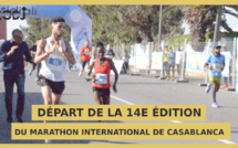 Coup de départ de la 14e édition du Marathon international de Casablanca