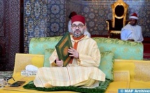 SM le Roi, Amir Al-Mouminine, préside à la mosquée Hassan à Rabat une veillée religieuse en commémoration de l’Aïd Al-Mawlid Annabaoui Acharif