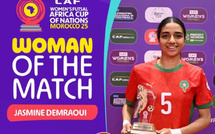 Jasmine Demraoui élue meilleure joueuse du match Maroc – Namibie