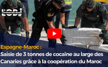 Espagne-Maroc : Saisie de 3 tonnes de cocaïne au large des Canaries grâce à la coopération du Maroc