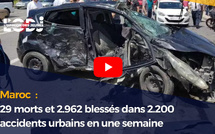 Maroc : 29 morts et 2.962 blessés dans 2.200 accidents urbains en une semaine