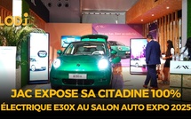 JAC expose sa citadine 100% électrique E30X au Salon Auto Expo 2025