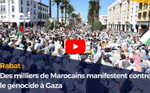 Rabat : Des milliers de Marocains manifestent contre le génocide à Gaza