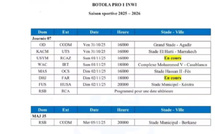 Botola Pro Inwi : les dates de la 7ᵉ journée et des matchs en retard dévoilées