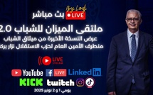 🔴Live Streaming : Presentation of the final version of the Youth Charter by Nizar Baraka