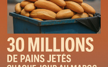 Gaspillage alimentaire: 30 millions de pains jetés chaque jour au Maroc