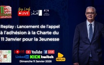 🔴Replay : Lancement de l’appel à l’adhésion à la Charte du 11 Janvier pour la Jeunesse