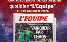 ​CAN 2025 : Droit de réponse au quotidien "L'Equipe" du 19 Janvier 2026