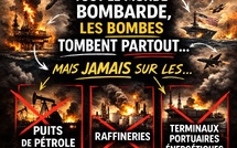 Bizarre, le bombes tombent partout sauf sur ...