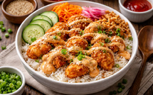 Le bol qui fait craquer tout le Maroc : poulet croustillant, riz et sauce magique