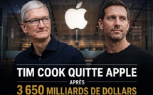 Tim Cook quitte Apple après avoir créé 3 650 milliards de dollars de valeur