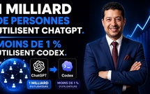 1 milliard de personnes utilisent ChatGPT, moins de 1% utilisent Codex !