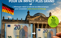 L’Allemagne réduit la taille de son billet de banque pour consommer moins d’encre et d’énergie
