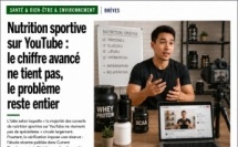 Nutrition sportive sur YouTube : le chiffre avancé ne tient pas, le problème reste entier