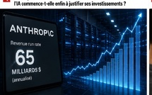 ​Anthropic à 65 milliards de dollars de revenus annualisés 