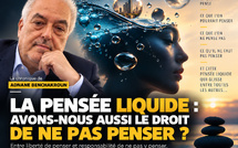 ​La pensée liquide : avons-nous aussi le droit de ne pas penser ?