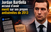 Jordan Bardella accusé d’avoir menti sur ses propos antisémites de 2013