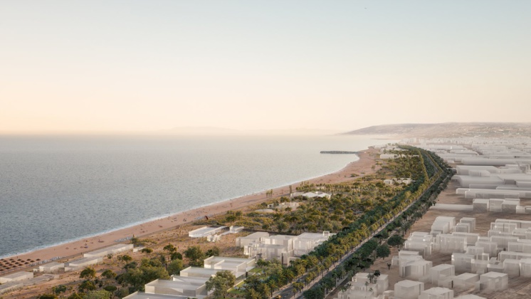 La corniche, futur parc maritime en 3D