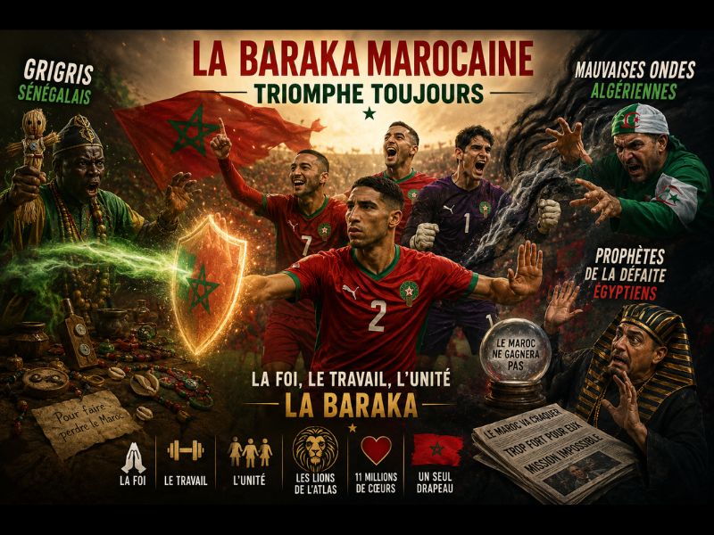 Baraka marocaine contre les grigris sénégalais, les mauvaises ondes algériennes et les prophètes de la défaite égyptiensdécrète le 29 juin jour férié pour le match Maroc - Pays-Bas Baraka marocaine contre les grigris sénégalais, les mauvaises ondes algériennes et les prophètes de la défaite égyptiensdécrète le 29 juin jour férié pour le match Maroc - Pays-Bas